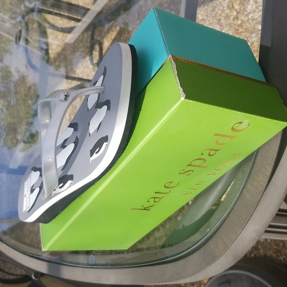 Used Kate Spade flip flops, size 9